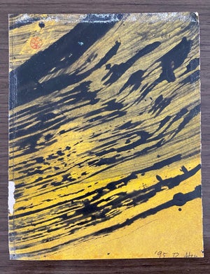 Don Ahn, Gestural Abstraction, Miniature Abstract Expressionist Korean Modernist Painting, 1995