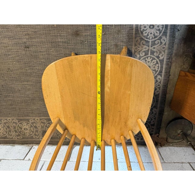 Pair of Vintage Spindle Back Windsor Swivel Barstools For Sale In Washington DC - Image 6 of 17