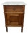 Antique French Oak Bedside Table with Marble Top For Sale