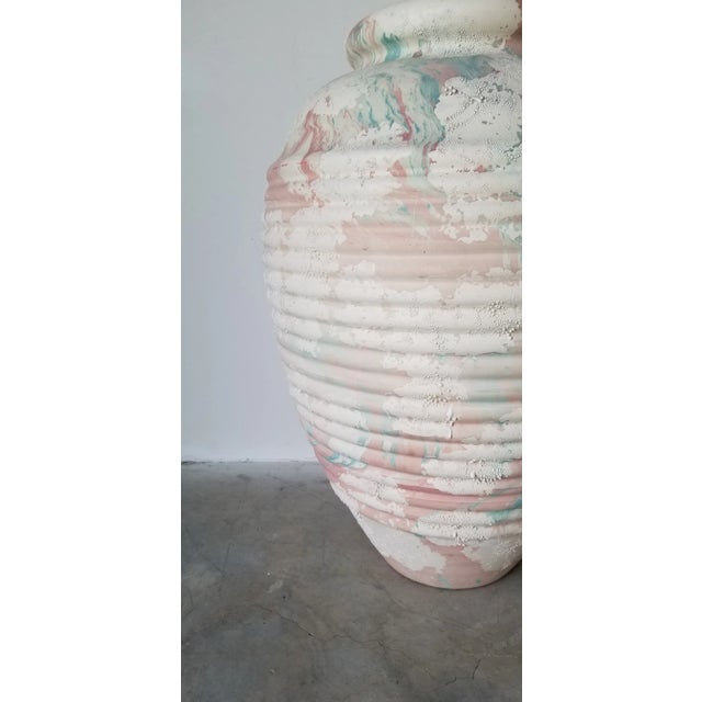 For your consideration we a so very delighted make available this truly lovely large Vintage sculptural Ribbed design art...