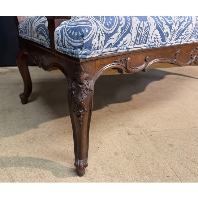 Walnut 3-Seater Couch, 1890 For Sale - Image 4 of 16
