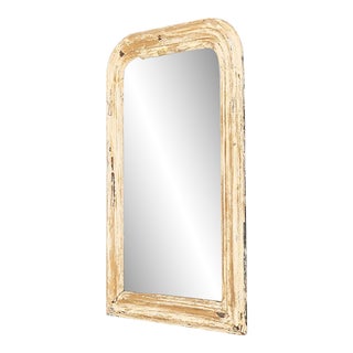 19th Century Louis Phillipe French White Patinated Mirror For Sale