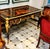 French Ornate French Executive Desk – Black Luxury Desk With Gold Leaf Details & 3 Drawers For Sale - Image 3 of 5