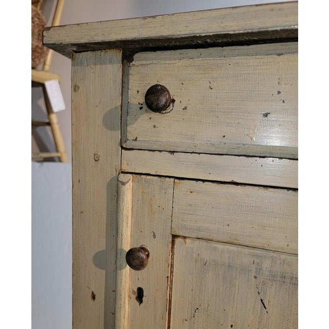 19Thc Original Oyster Painted Cabinet | Chairish