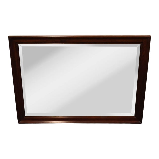 Cresent Furniture Solid Cherry Traditional Style 45" Dresser / Wall Mirror For Sale