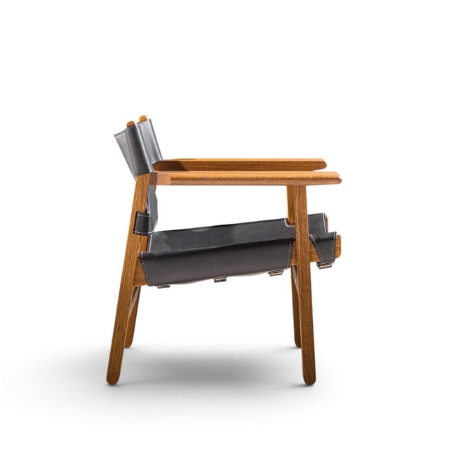 Børge Mogensen for Fredericia Mid Century Oak and Leather Spanish Chairs - Pair For Sale - Image 11 of 13