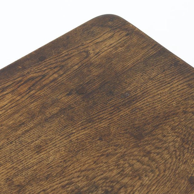 Antique Rustic Farmhouse Refectory Coffee Table in Oak For Sale - Image 10 of 13