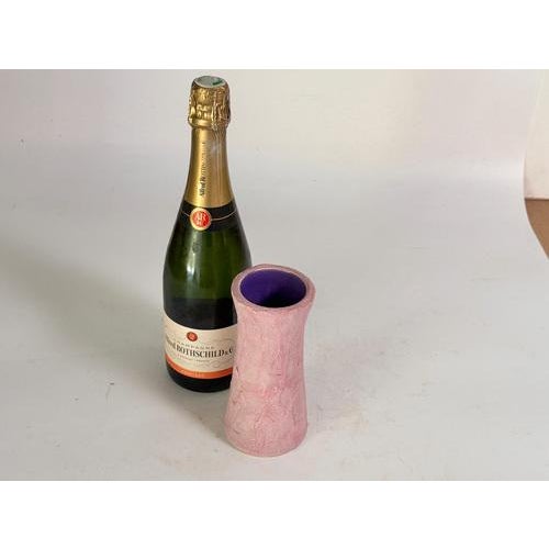 Vase in Enameled Ceramic by Gilbert Valentin, 1950s Vallauris signed