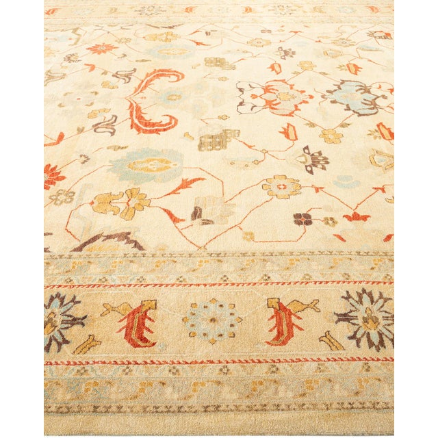 Solo Rugs Eclectic, One-of-a-Kind Hand-Knotted Area Rug - Ivory, 9' 1" x 12' 1" For Sale - Image 4 of 8