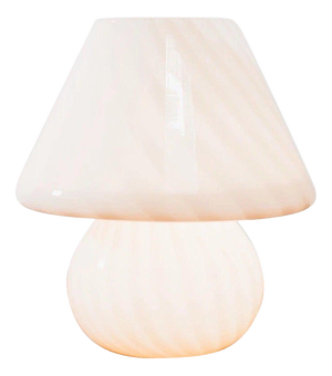Large Pink Murano Glass Mushroom Table Lamp, 1970s