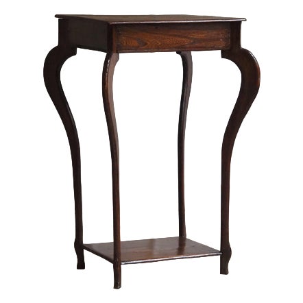 Antique Side Table with Curved Legs, 1890s For Sale