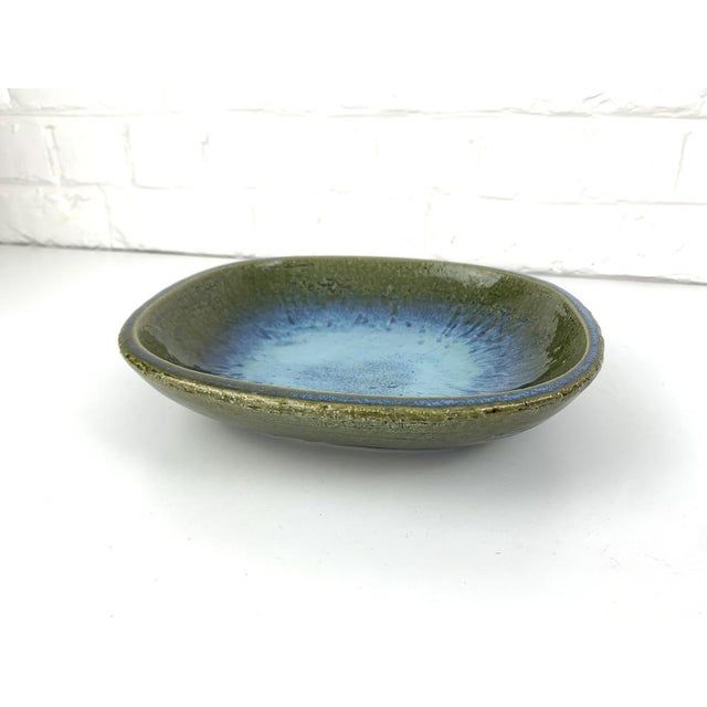 Large Danish Ceramic Dish Bowl by Per Linnemann-Schmidt for Palshus, Denmark, 1960s For Sale - Image 9 of 14