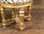 19th Century Pair of 19th Century French Giltwood Stools with Fluted Legs and Upholstery For Sale - Image 5 of 10