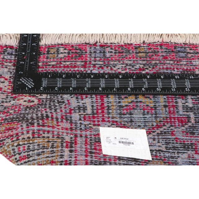 Vintage Persian Heriz Rug - 07'07X 09'11 For Sale In Dallas - Image 6 of 10