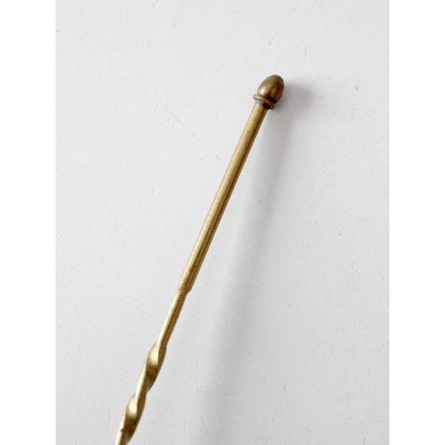 Vintage Brass Candle Snuffer With Twisted Handle For Sale - Image 10 of 12