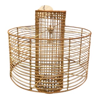Selamat Natural Rattan Hanging Pendant For Sale