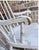 Wood Nichols & Stone Child’s Wooden Windsor Rocking Chair Spindle Back Distressed Farmhouse Vintage Chippy Gray For Sale - Image 7 of 12