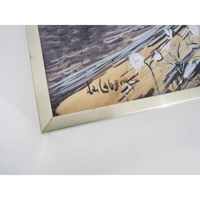 La Cabane, Sea View, 1970s, Mixed Media on Panel For Sale - Image 4 of 8