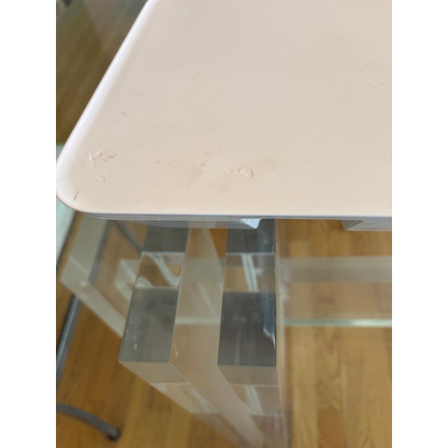 Rare 1970’s Vanity Organizer by Makio Haswike Italy Molded Plastic Hinged Lid Integrated Mirror Divided Compartments For Sale In Chicago - Image 6 of 7