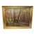 Large Antique 1919 Original Finn Wennerwald Landscape Marsh Woods Trail Painting For Sale