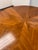 Modern Anthropologie Quillen Marquetry Round Walnut Pedestal Dining Table, 48 Inches For Sale - Image 3 of 12