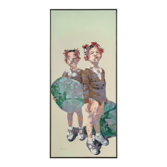 Guo Jin "Children No.2" Oil on Canvas, 2007 For Sale