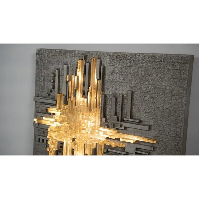 Large Wall Light Rottura Spaziale attributed to Akikaze for Poliarte, Italy, 1970s For Sale - Image 9 of 18
