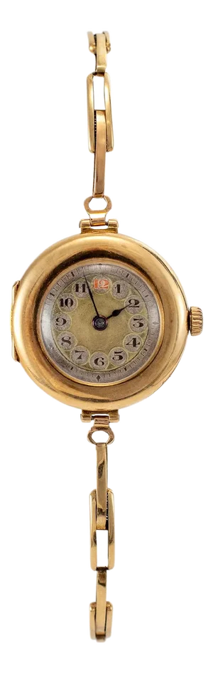 Antique Rolex 1920s Manual Winding 26mm 15k Yellow Gold Ladies Watch