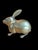 English 1970s Large Solid Brass Patina Rabbit For Sale - Image 3 of 9