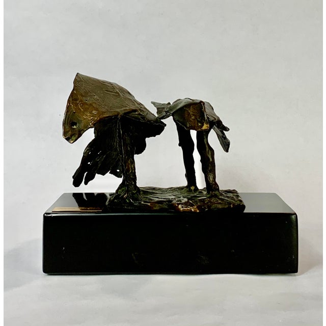 Metal Bronze Bird Sculpture - Fannie Phillips For Sale - Image 7 of 7