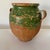 Green Antique French Green Partially Glazed Pottery Vase With Handles For Sale - Image 8 of 10