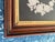Victorian Pin Prick Flower Basket Folk Art Black Velvet Deep Well Frame For Sale - Image 11 of 12