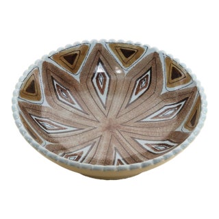 Vintage Geometric Decorative Bowl by Gunvor Olin Gronqvist for Arabia of Finland For Sale