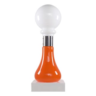 Glass Floor Lamp, 1970s For Sale