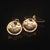 Diamond 14k Yellow Gold Cufflinks Certified, Pair For Sale - Image 4 of 11