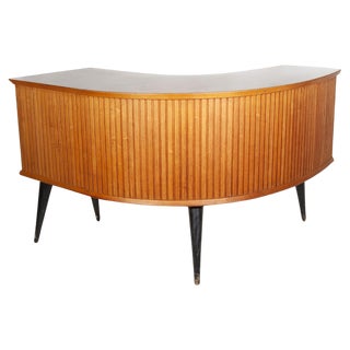 Boomerang-Shaped Desk or Shop Counter attributed to Alfred Hendrickx, 1950s For Sale