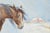 Mid Century Horse in Winter Landscape by William Ernest Smyth For Sale - Image 4 of 6