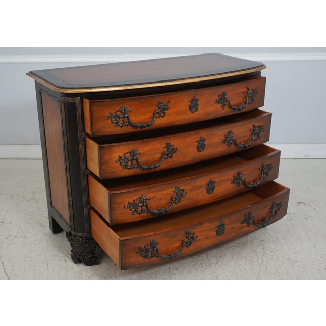 French Monumental French Louis XV Style Commode Chest For Sale - Image 3 of 17