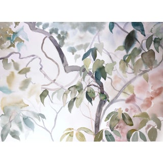 "Rhododendron Study No. 10" Contemporary Original Watercolor Painting by Elizabeth Becker For Sale