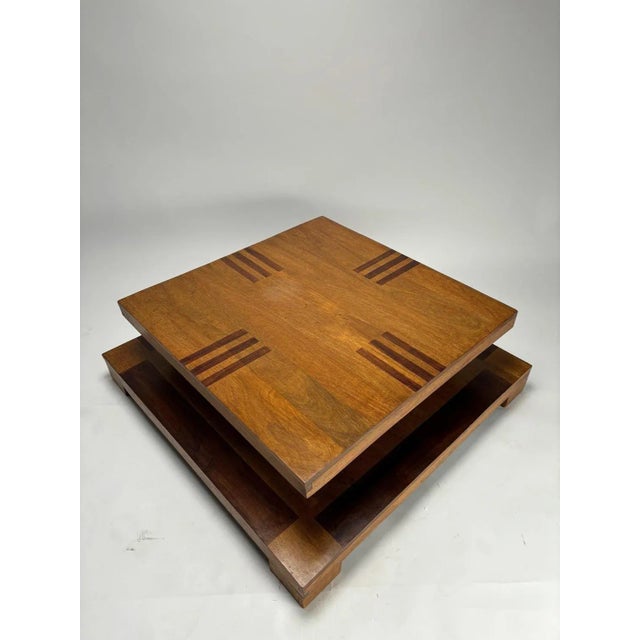 Sculptural Décon Coffee Table in Wood, Italy, 1970s For Sale - Image 6 of 10