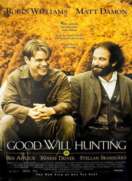 1997 Good Will Hunting Poster  Chairish