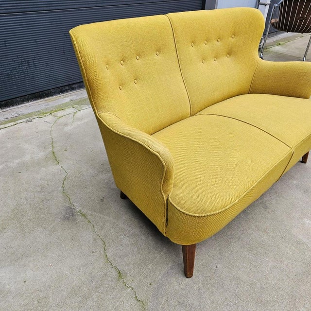 Classic 2-Seater Sofa attributed to Theo Ruth For Sale - Image 6 of 9