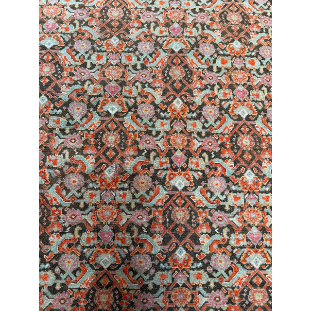 Antique 1880s Senneh Kurdistan Fish Design Rug For Sale - Image 4 of 10