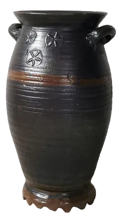 Large Stoneware Pot Langerweher Ceramics, Germany, 1870s