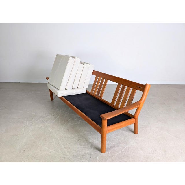 Brown Midcentury Modern Sofa in Teak by Juul Kristensen, 1960 For Sale - Image 8 of 10