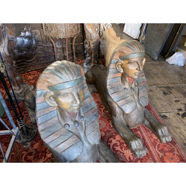 Egyptian Sphinx Statues From Grauman's Egyptian Theatre Set of 2