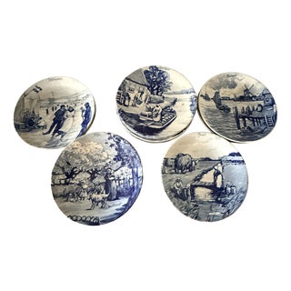 Series 1661 Wall Plate by Delft, 1950s, Set of 12 For Sale
