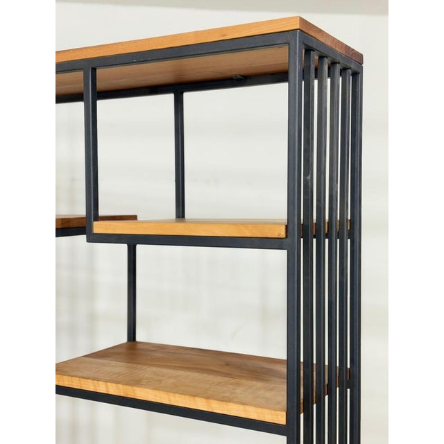 Wooden Bookcase or Room Divider For Sale - Image 5 of 10