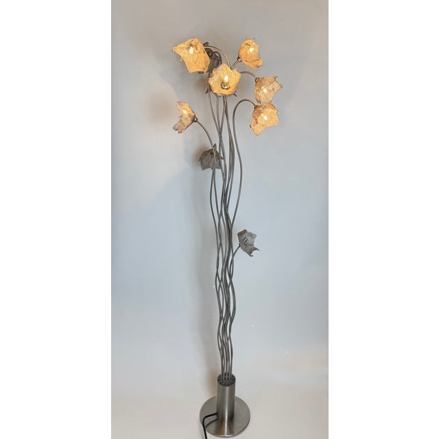 Silver Vintage Tree Breeze Floor Lamp by Harco Loor, Netherlands, 1990s For Sale - Image 8 of 8