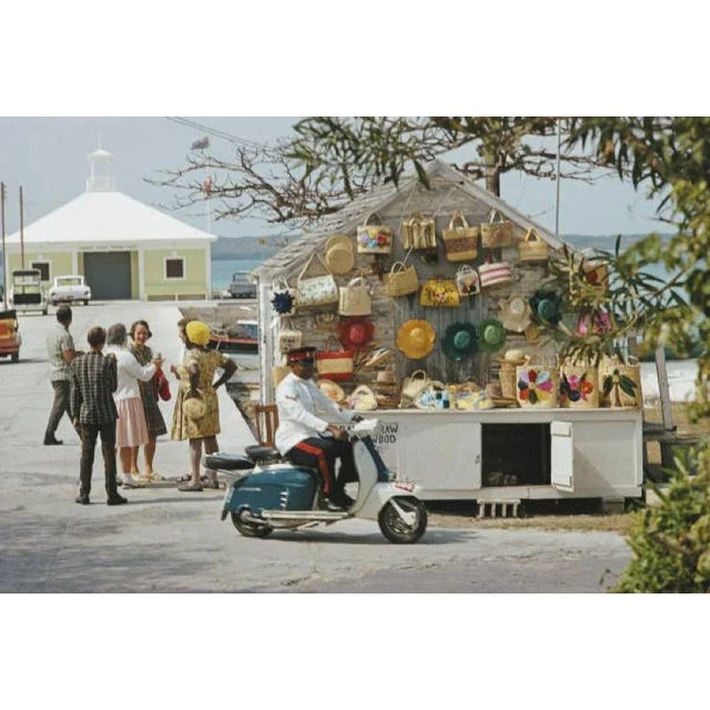 Harbour Island 1970 Handbags and hat shop at Harbour Island in the Bahamas, 1970. Photo by Slim Aarons. Slim Aarons was...